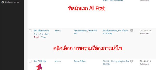 การแก้ไขบทความ wp-แอดมินภาษาอังกฤษ